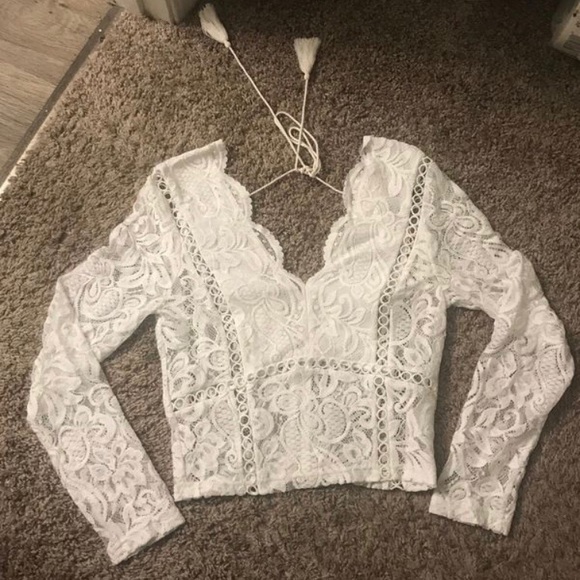 Tops - White Lace Top
